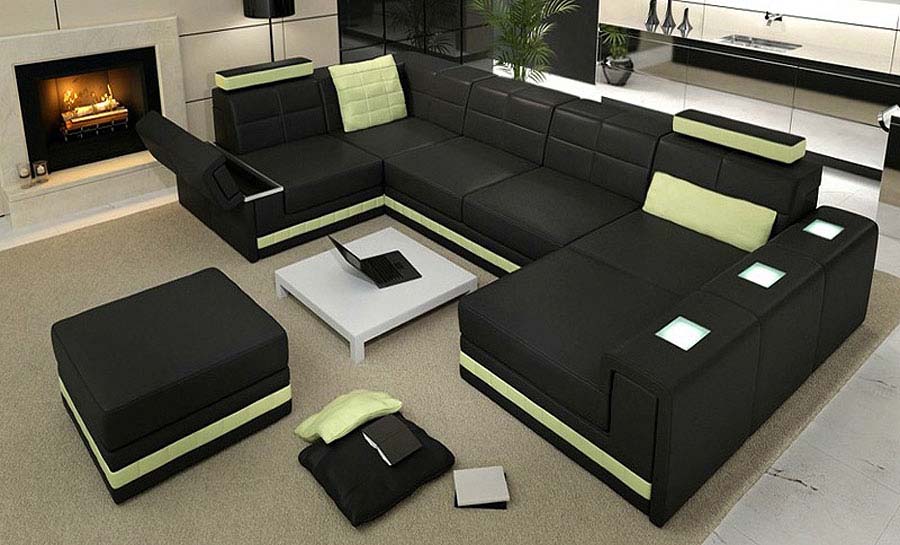 Yarra - 1 Leather Sofa Lounge Set